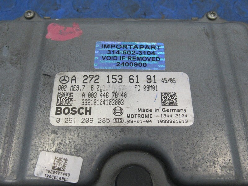08 Mercedes ML350 R350 ECU ECM PCM Engine Computer UNLOCKED 272 153 61