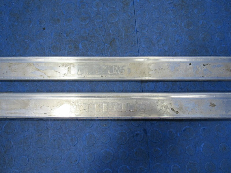 01 Ford Mustang GT Bullitt Left Right Aluminum Door Sill Scuff Plate P