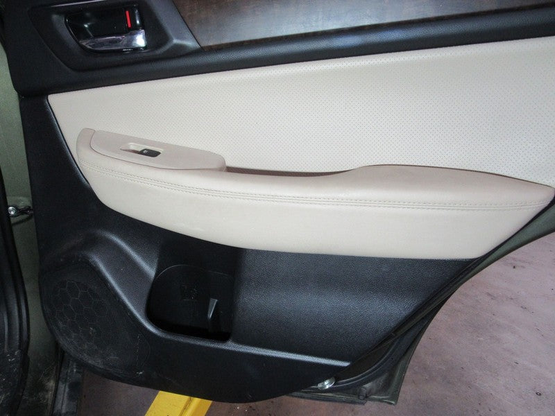 15-16 Outback Right RH Passenger Side Rear Door Trim Panel Tan