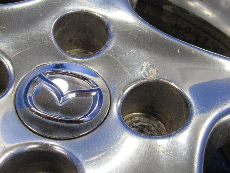 01 Mazda Miata SE Polished 5 Spoke Twist 16x6.5 OEM Wheel 4x100 +40 NB
