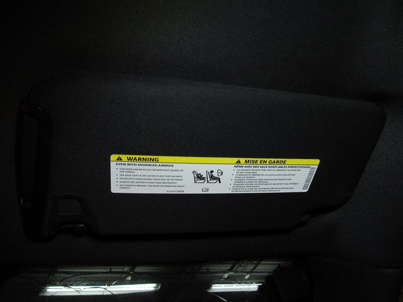 12 Charger 300 Journey Right RH Passenger Side Sunvisor Sun Visor Blac