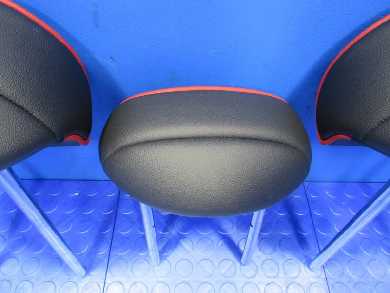 11-16 Mini Countryman Rear Seat Headrest Head Rest Set of 3 Black/Red 