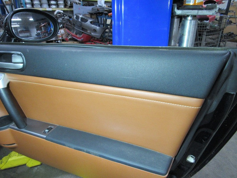 06-07 Mazda Miata MX-5 NC Right RH Passenger Front Door Trim Panel Tan
