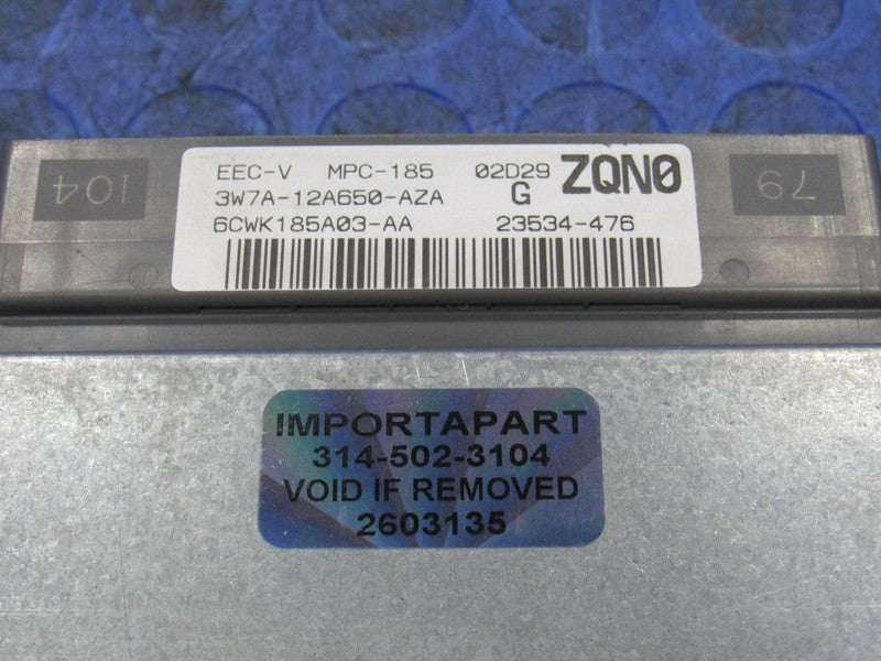 03 Crown Victoria Grand Marquis ECU ECM PCM Engine Computer 3W7A-12A65