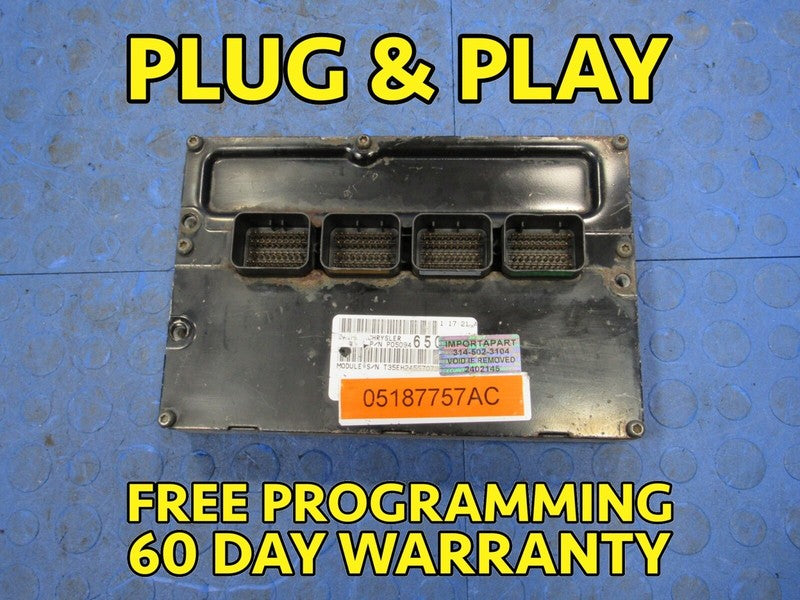 06 Caravan Town & Country 3.3 ECU ECM PCM Engine Computer 757 05187757