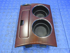 09-12 Toyota Venza Center Console Sliding Cup Holder Matte Woodgrain 5