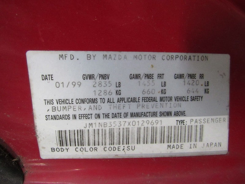 99-00 Mazda Miata MX-5 NB1 AC Heater Climate Control Panel