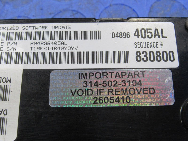 PLUG & PLAY 05 Dodge Magnum 300 5.7L AT Engine Computer ECM 04896405 P