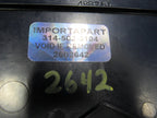 08-14 Dodge Challenger SRT8 Dash Defrost Upper Trim Panel Grille Dark 