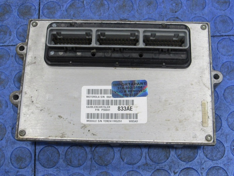 PROGRAMMED PLUG & PLAY 02 Jeep Grand Cherokee 4.0L ECM 56041833AE 833 