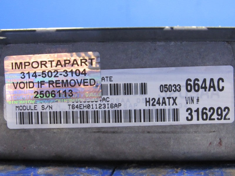PROGRAMMED PLUG & PLAY 02 Chrysler PT Cruiser 2.4 AT ECM 05033664AC 66