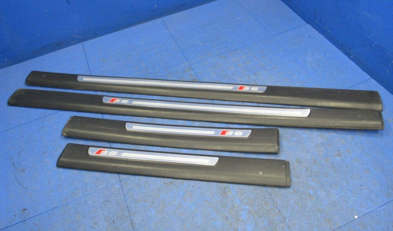 05-11 Audi S6 Door Sill Cover Protector Plate Lower Trim Plaque Set of