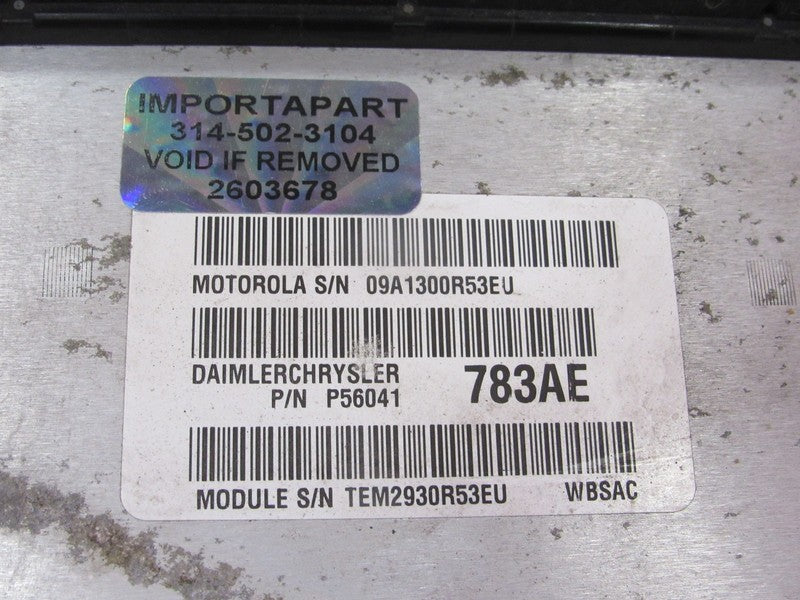 PROGRAMMED PLUG & PLAY 01 Grand Cherokee 4.0L AT ECM 56041783AE 783 PR