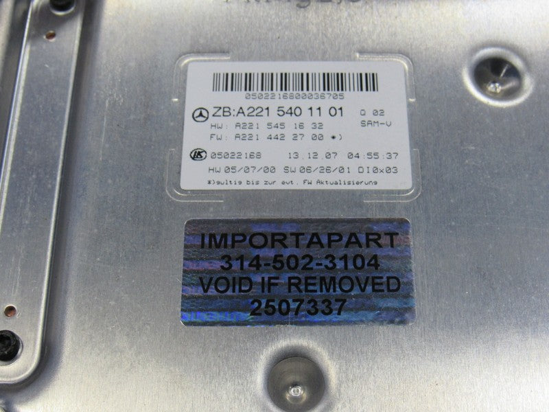 07-09 Mercedes S550 S600 S63 S65 W221 Front SAM Module Fuse Relay Box 