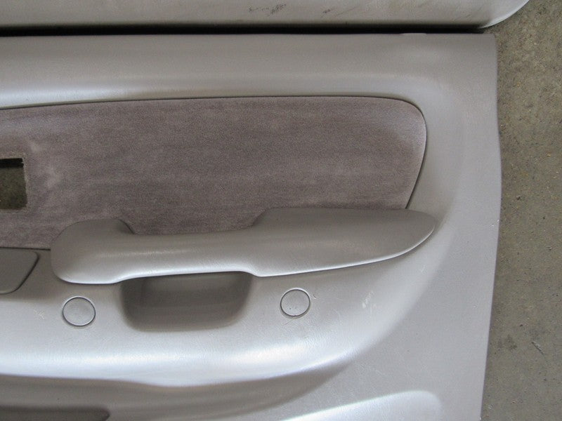 01-04 Toyota Tacoma Left Right Door Card Panel Set Power Windows Gray 