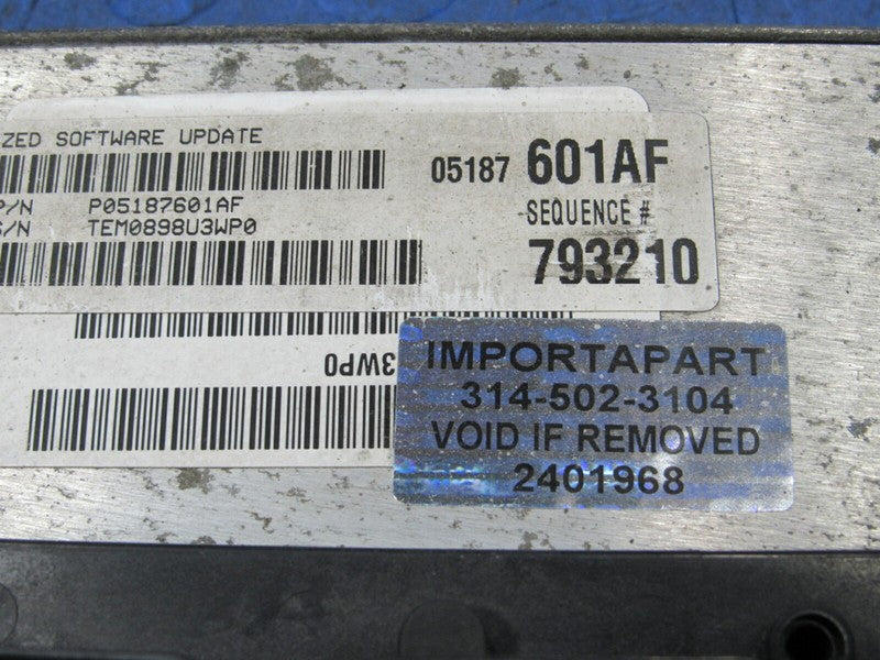 PROGRAMMED PLUG & PLAY 08 Aspen Durango 5.7L V8 4X4 ECU 05187601AF 601