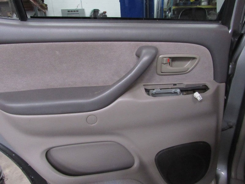 01-04 Toyota Sequoia SR5 Left LH Driver Side Rear Door Trim Panel Gray