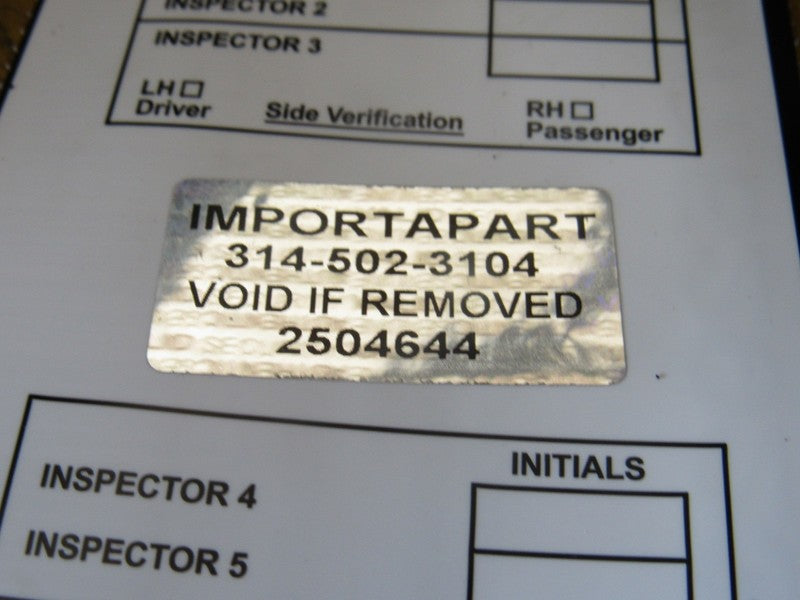 05 Nissan 350Z RE5R05A 5-Speed Automatic Transmission AT "Through 4/05