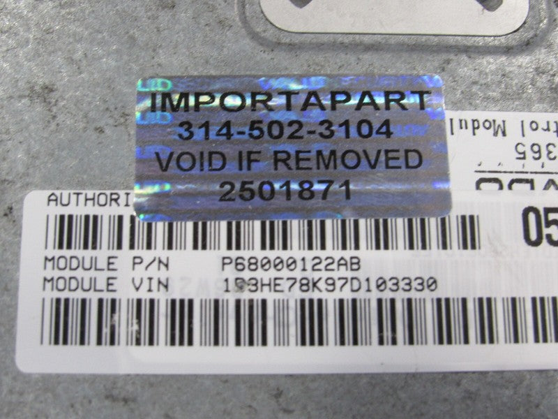 PROGRAMMED PLUG & PLAY 07 Dodge Caliber 2.4L AWD ECM 68000122AB 122 PR