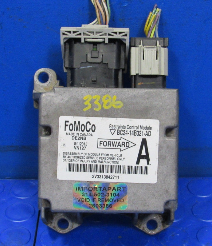 11-14 Ford E150 E250 E350 Van SRS Restraints Control Module BC24-14B32