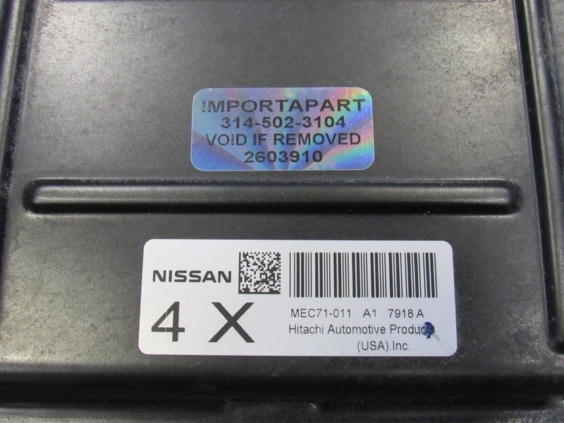 08 Nissan Pathfinder V8 VK56DE 4x4 ECU ECM PCM Engine Computer MEC71-0
