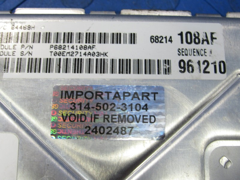 PROGRAMMED PLUG & PLAY 14 Charger 300 3.6L RWD ECU 68214108AF 108 PROG