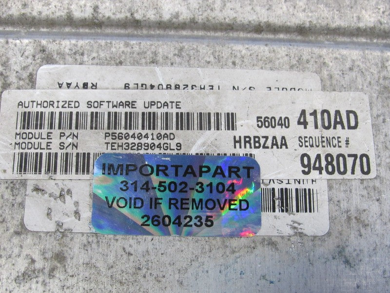 PROGRAMMED PLUG & PLAY 00 Dodge Ram 1500 5.9L AT ECM 56040410AD 410 PR