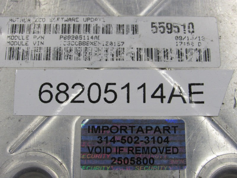 PROGRAMMED PLUG & PLAY 14 Avenger 200 2.4L AT ECM 68205114AE 114 PROG 