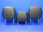 11-18 Porsche Cayenne 958 Front & Rear Headrests W/ Crest Set of 5 Bla