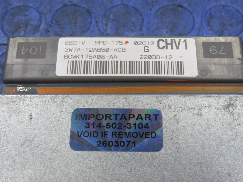 03 Crown Victoria Grand Marquis ECU ECM PCM Engine Computer 3W7A-12A65