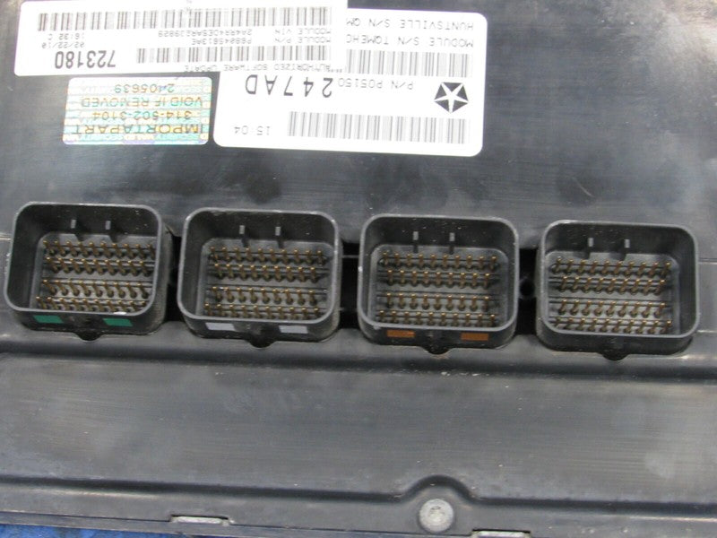 10 Caravan Town & Country 3.3 ECU ECM PCM Engine Computer 68045613AE 6