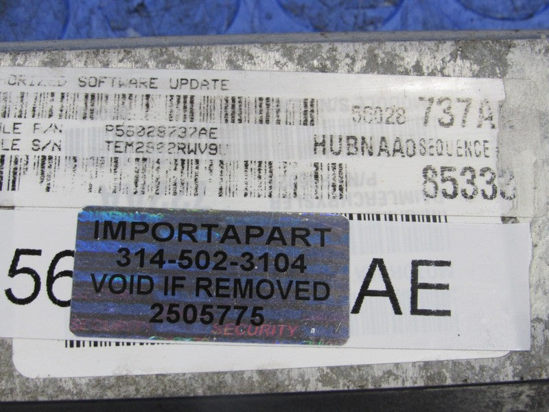 PROGRAMMED PLUG & PLAY 03 Dodge Ram Truck 4.7 V8 AT ECM 737 56028737AE