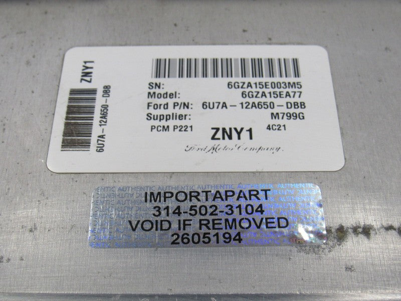 06 Ford F150 5.4L FFV 4x4 ECU ECM PCM Engine Computer ZNY1 6U7A-12A650