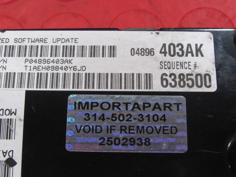PROGRAMMED PLUG & PLAY 05 Chrysler 300 Magnum 3.5L ECM 04896403AK 403 