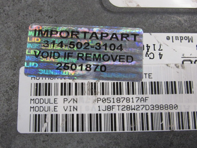PROGRAMMED PLUG & PLAY 07 Compass Patriot 2.4L FWD MT ECM 05187817AF 8