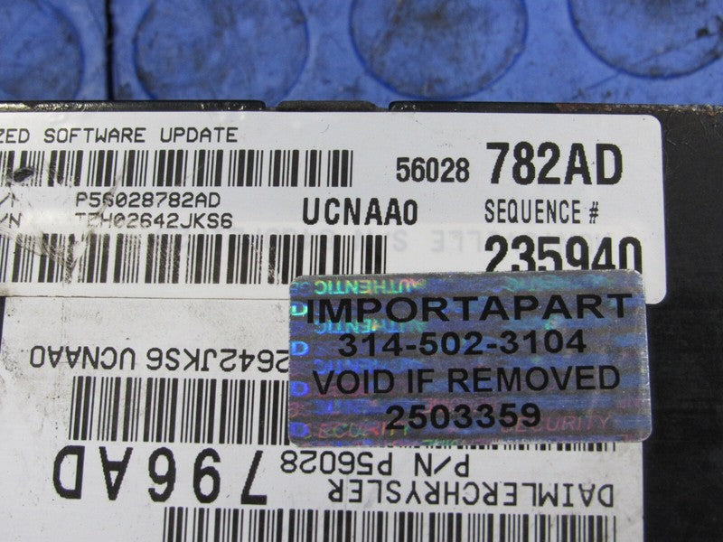 PROGRAMMED PLUG & PLAY 04 Dodge Ram 1500 4.7L V8 ECM 56028782AD 782 PR