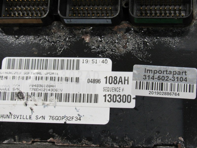 PROGRAMMED PLUG & PLAY 04 Sebring Stratus 2.7L AT ECM 04896108AH 108 P