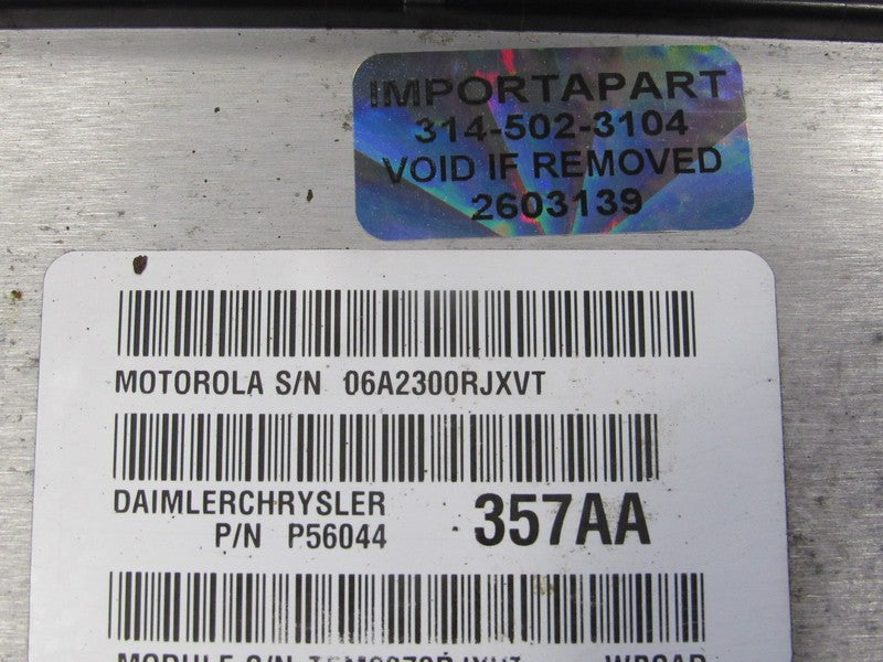 PROGRAMMED PLUG & PLAY 02 Grand Cherokee 4.0L ECM 56044357AA 357 PROG 