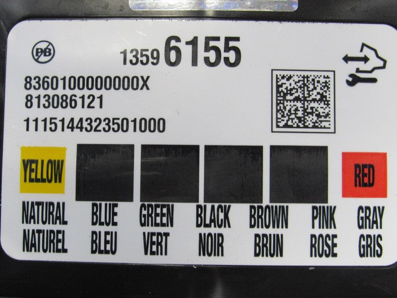 15 Chevrolet Corvette C7 BCM Body Control Module Computer 13596155 372