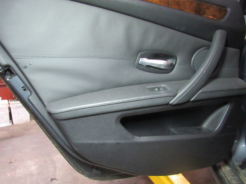 08-10 BMW 528 535 550 Left LH Driver Side Rear Door Trim Panel Black W