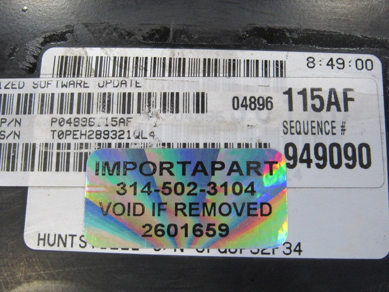 PLUG & PLAY 04 Sebring Stratus 2.4L AT Engine Computer ECU 04896115 PR