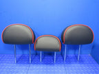 11-16 Mini Countryman Rear Seat Headrest Head Rest Set of 3 Black/Red 