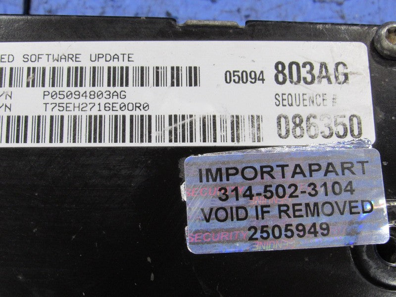 PROGRAMMED PLUG & PLAY 07 Charger 300C Magnum 5.7L ECM 05094803AG 803 