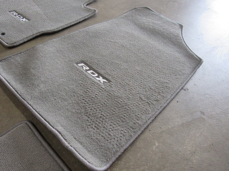 07-12 Acura RDX Floor Mats Set Carpet Liners Pads Medium Gray / Taupe 