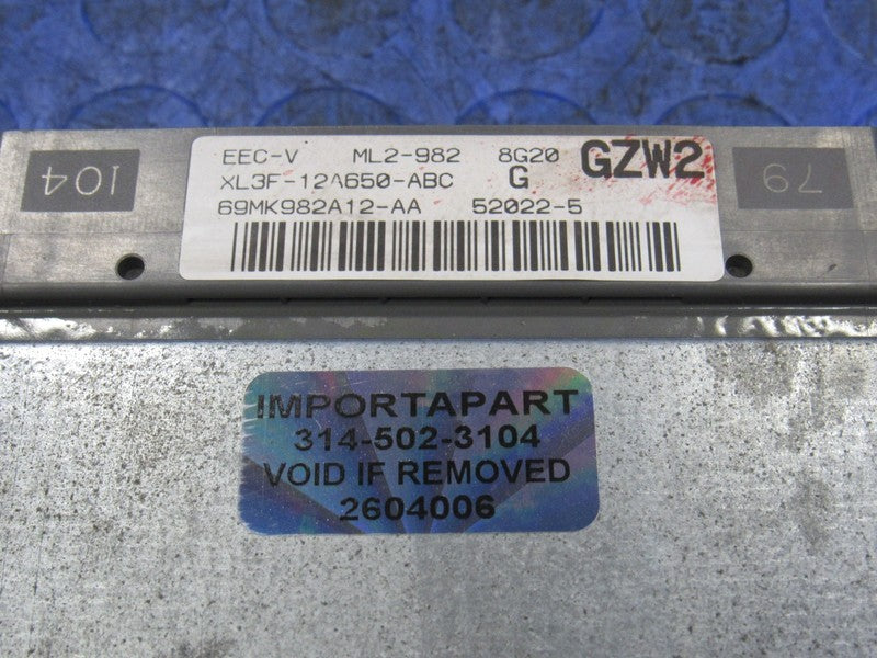 99 Ford F150 4.6L MT 4x4 ECU ECM PCM Engine Computer GZW2 XL3F-12A650-