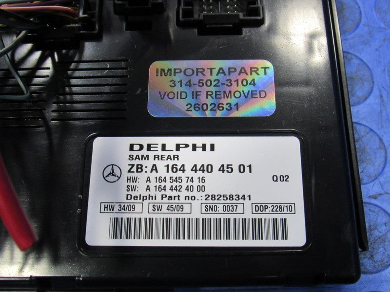 06-12 Mercedes GL ML R Class Rear SAM BCM Body Control Module 164 440 