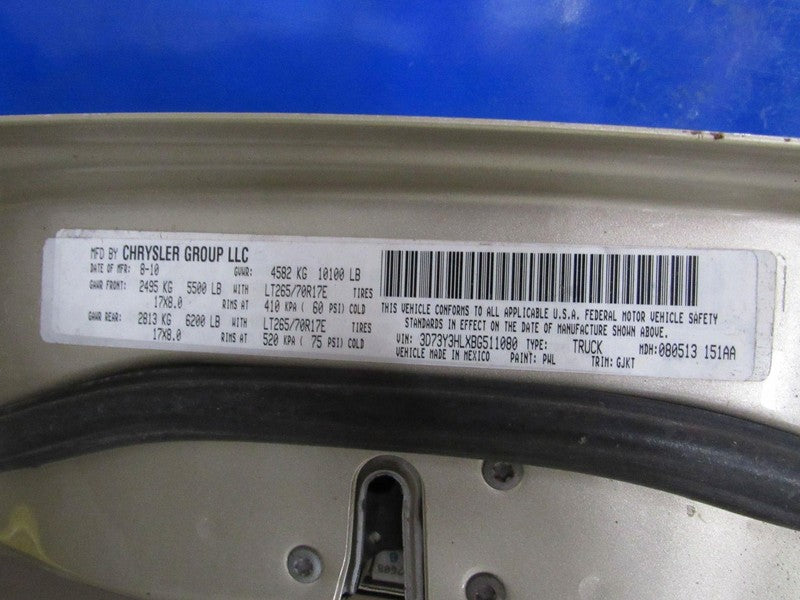 10-12 Dodge Ram 1500 2500 3500 Left LH Driver Master Power Window Swit