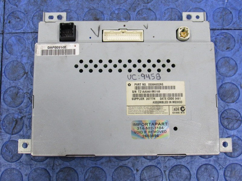 11-14 Charger 300 8.4" UConnect Radio Display Touch Screen OEM With Co