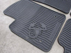 12-19 Fiat 500 Abarth All Season Floor Mat Set Rubber Black OEM Set 56