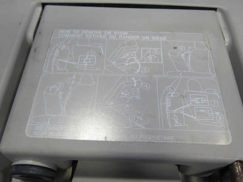 11-20 Toyota Sienna Cloth Rear Middle Jump Seat Center Armrest Gray Gr